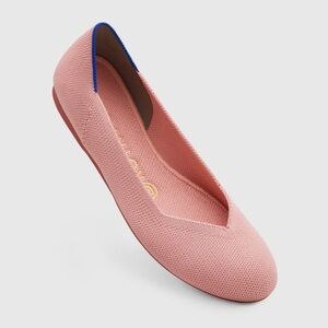 Rothy’s The Flat Shoes Womens 7.5 Coral Pink Slip On Retired Washable Ballerina